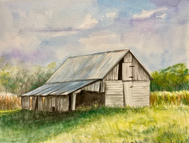 Barn by the corn