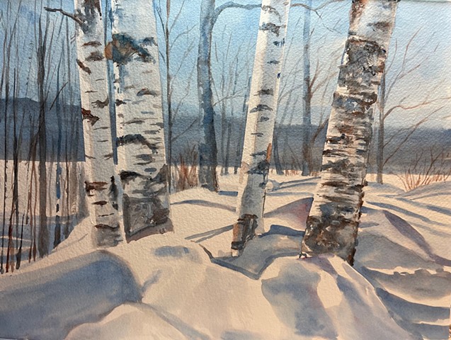 Winter Birch Blues