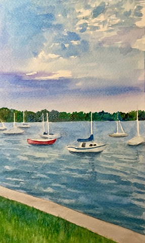 Lake Harriet late July