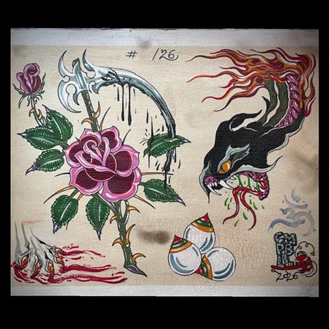 Crackle Rose and the Reaper Snake.