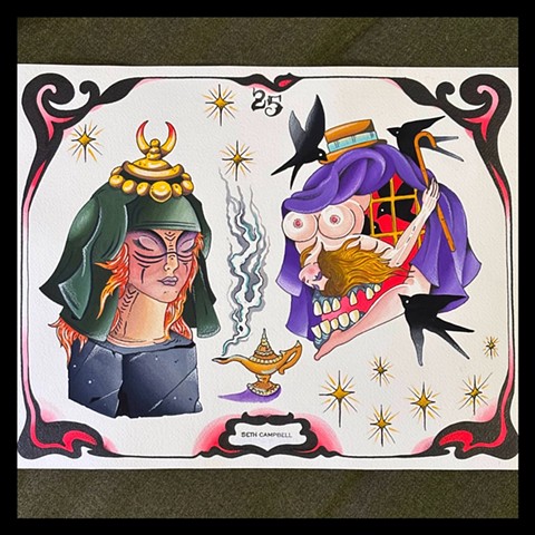 A Man and his Bird Cage.