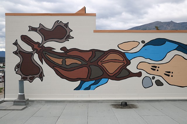 Moose Mural close up 1