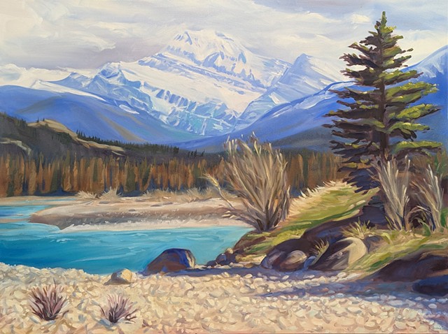 Edith Cavell Over the Athabasca River