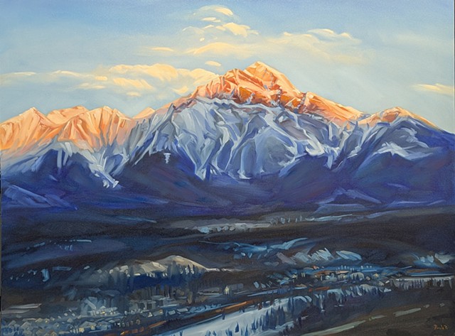 Pyramid Sunrise Over Jasper