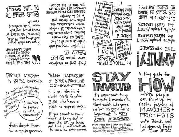 White PPL at Protests