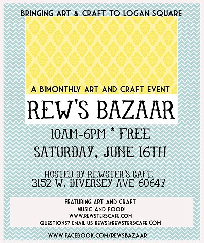 Rew's Bazaar, August 2012 flyer.