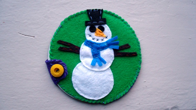 snowman with blue scarf (holiday case)