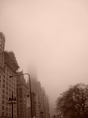 fogged in (view from south michigan and adams)