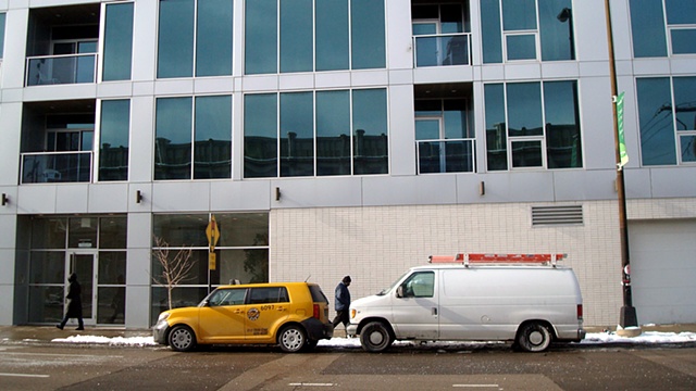 taxi and work truck (north and california avenues)