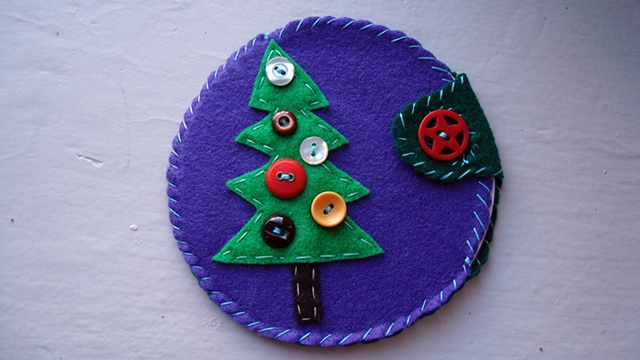 christmas tree version purple