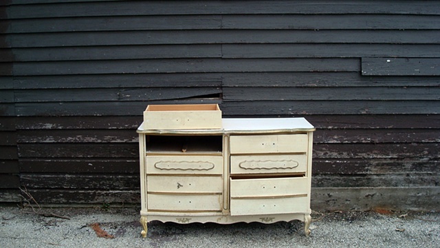 abandoned dresser