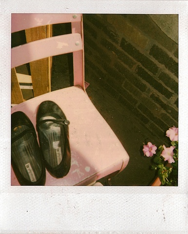 payless shoes drying in the sun