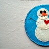 snowman with heart 