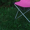 pink lawn chair