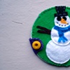 snowman with blue scarf (holiday case)
