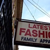 lastest fashion family apparel sign
