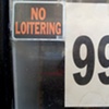 no loitering/99 cents (signs)