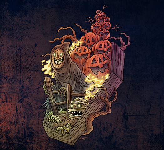 Creaky Coffin, Full of Spooks, Halloween Be Thy Name.