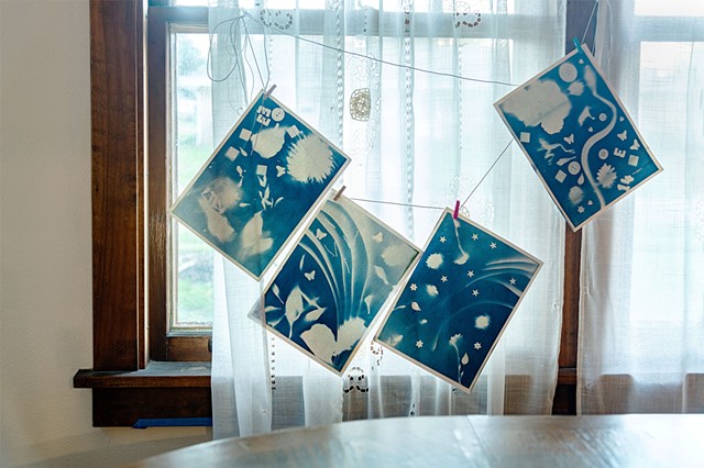 Kitchen Cyanotypes