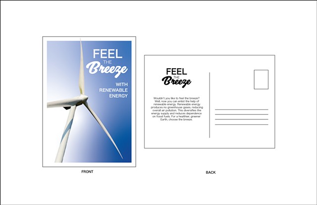 'Feel The Breeze' Post Card