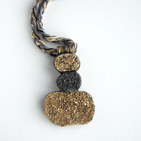 Druzy Gold and Black