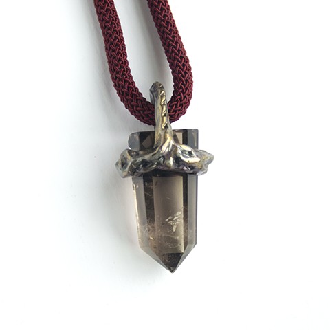 Smokey quartz necklace