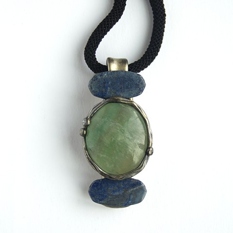 Fluorite and Lapis Necklace