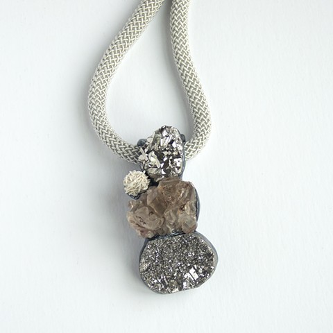 Druzy and Selenite Necklace