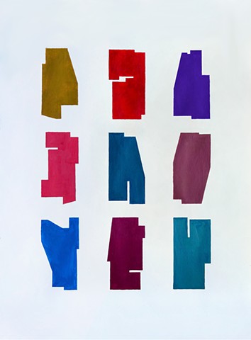 Nine moods of an abstract painter