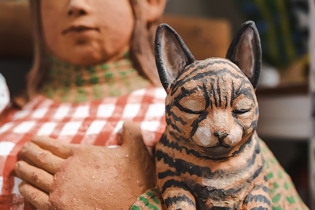 Hearth,2025, clay, underglaze,  4"x28"x16",