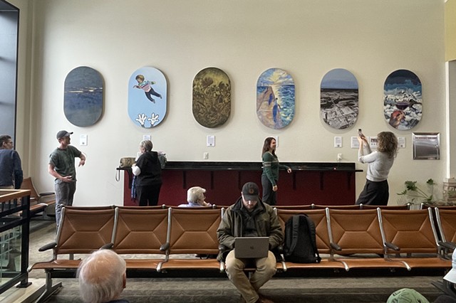 Installation View of "Windows to Wonder" at Traverse City Airport