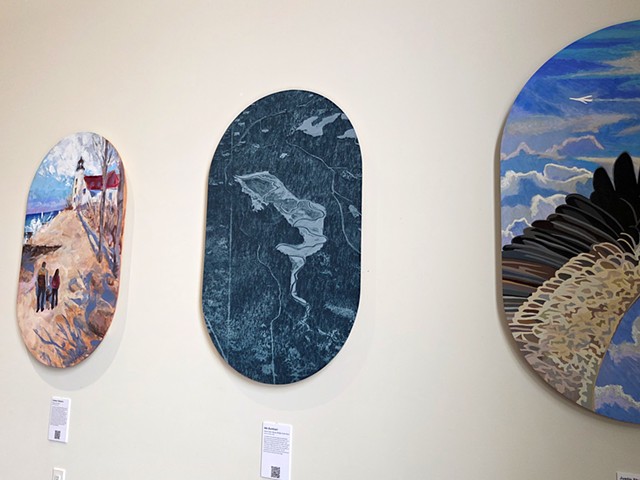 Installation View of "Windows to Wonder" at Traverse City Airport