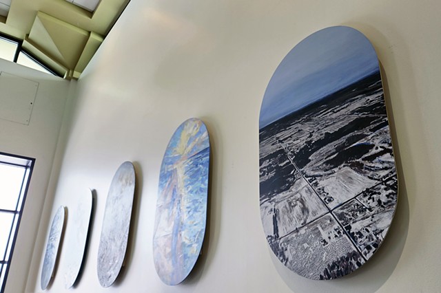 Installation View of "Windows to Wonder" at Traverse City Airport