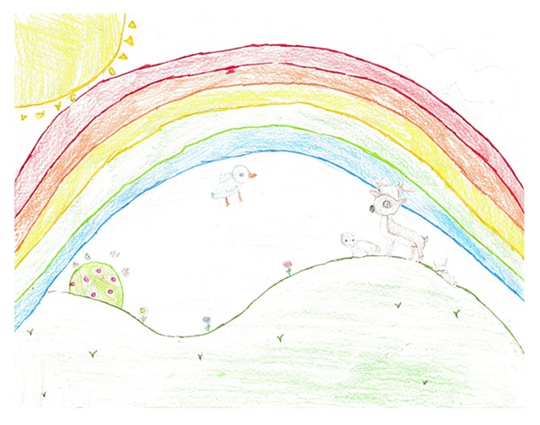 Alithia's Art Angels, Alithia Ramirez, kids art, rainbow, children's art, art by children
