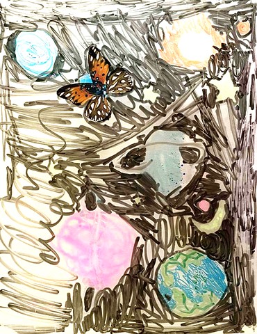 Alithia Ramirez, Alithia's Art Angels, art contest, children's art, monarch butterfly, child's drawing