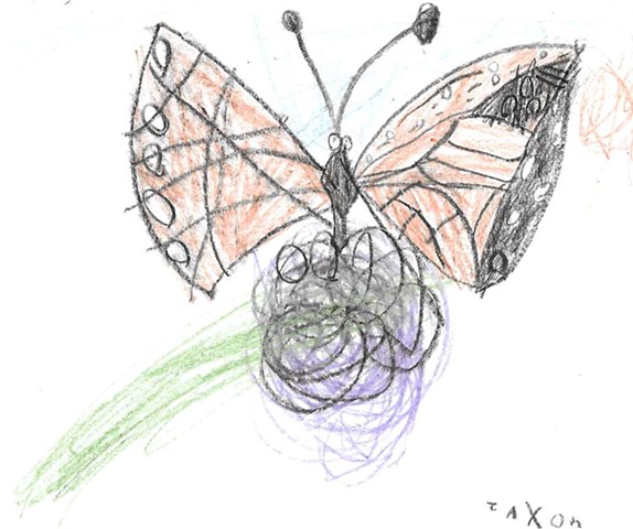 Alithia Ramirez, Alithia's Art Angels, art contest, children's art, monarch butterfly, child's drawing