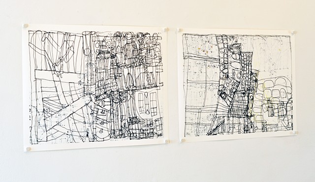 Jeffries, prints of two-sided drawing