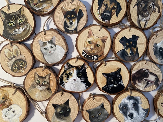 Ornaments, Coasters and Odds and Ends - click for more examples