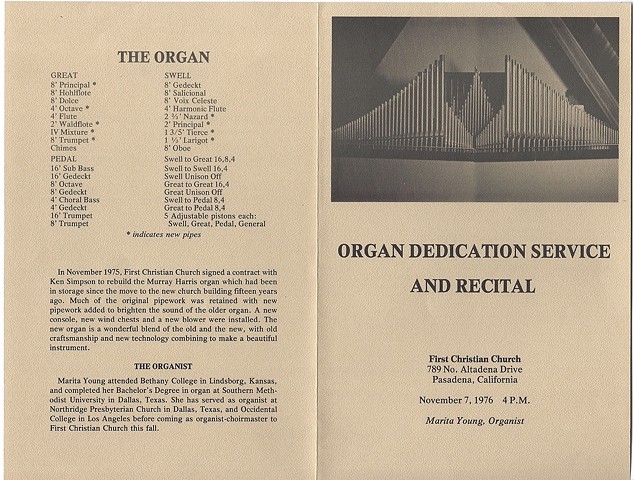 Murray M. harris Organ