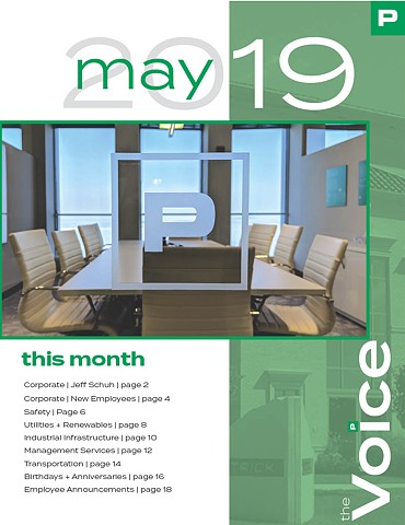 Monthly internal company magazine