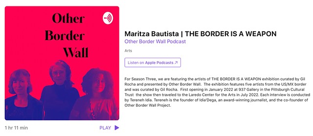 Other Border Wall Podcast featuring Maritza Bautista