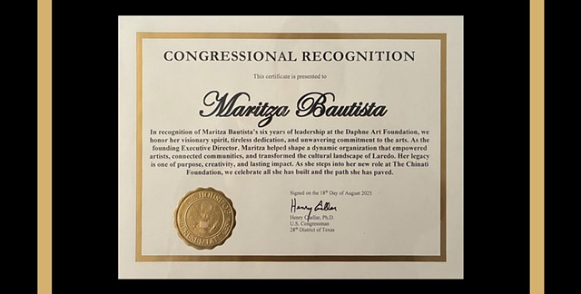 This happened! Congressional Recognition by the 28th District of Texas