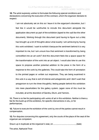 Exhibition Agreement 3