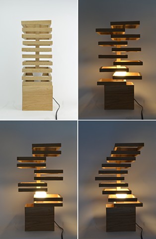 Jenga Lamp