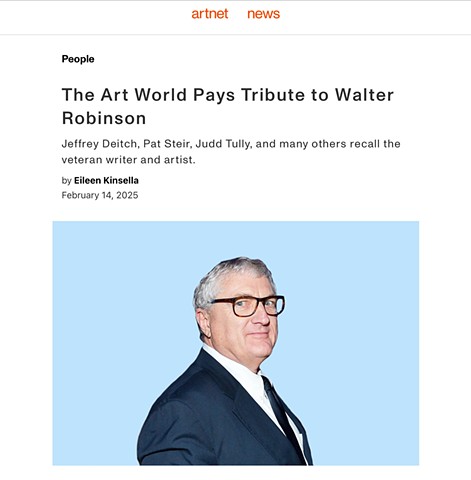 The Art World pays tribute to Walter