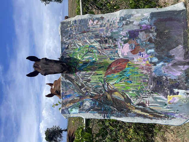 Hoja de Almendro Playero and benevolent art critic horsy