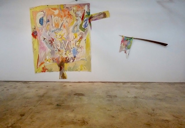 #StefanSimchowitzPresents and Surrender Flag with Dollar Skull, or Zombie Abstraction