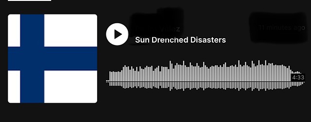 Soundtrack for Sun Drenched Disasters