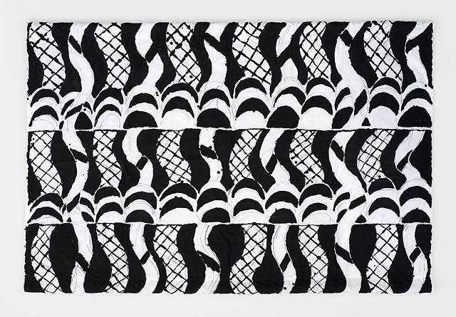 Horizontal Wall Hanging with Snakes