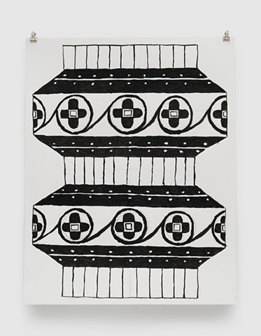 Vessel with Meandering Flowers